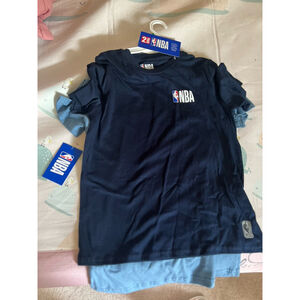 NBA Youth T-Shirt 2-Pack Blue Size 14–16 Official Licensed NWT Tee Set